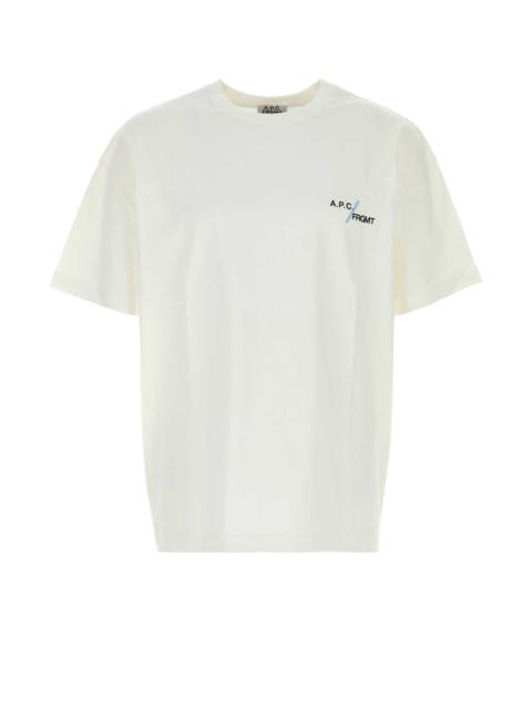 A.P.C. A.P.C. Men White Cotton A.P.C. X Frgmt T-Shirt