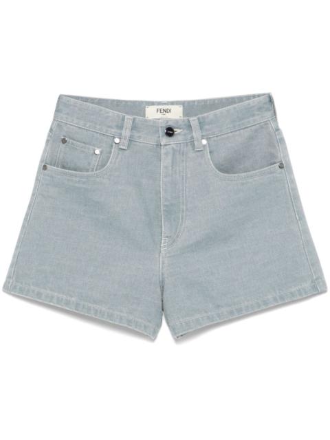 Fendi Women Denin Cotton Shorts