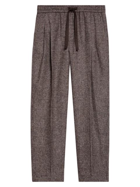 Dolce & Gabbana Dolce&Gabbana Glen Plaid Wool & Alpaca Blend Pants in Quadri-Check-Tartan at Nordstrom