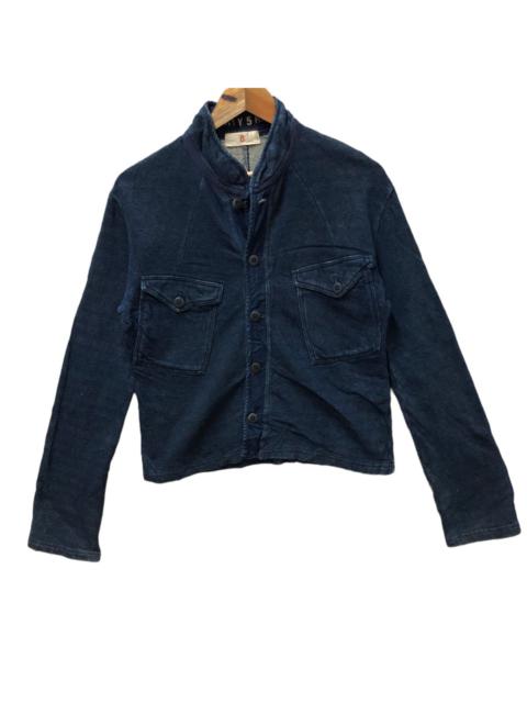 45rpm cropped indigo jacket