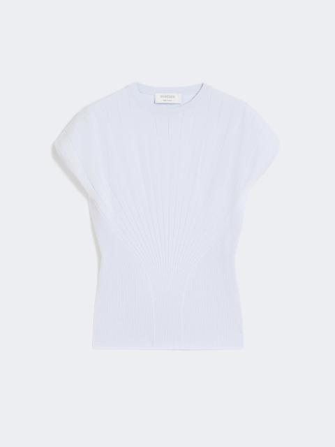 Sportmax Rib-knit viscose sweater - LIGHT BLUE