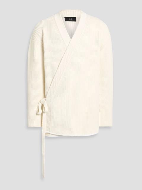 Other Designers Ribbed cotton-blend cardigan