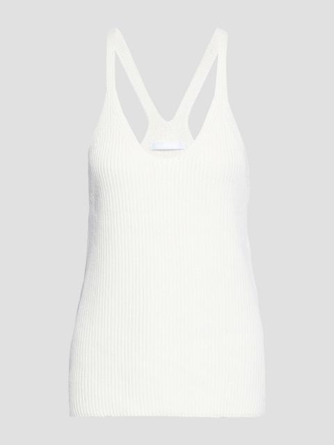 Helmut Lang Ribbed cotton tank