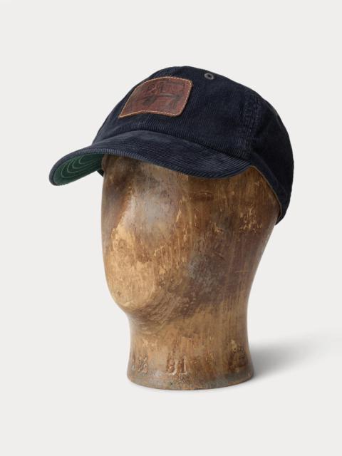 RRL by Ralph Lauren Leather-Patch Corduroy Trucker Cap