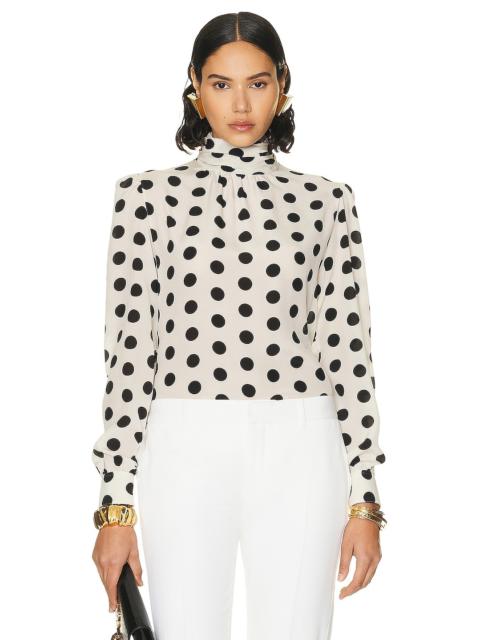 SAINT LAURENT Turtleneck Blouse