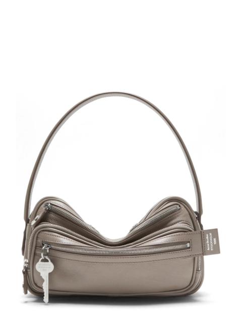 Acne Studios Acne Studios Small Camero Leather Shoulder Bag in Taupe Beige at Nordstrom