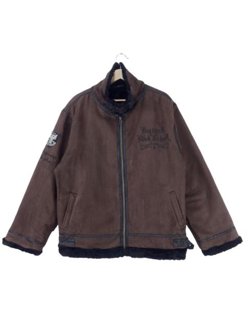 Other Designers Genuine Leather - Dogtown B-3 fur Sherpa Leather Jacket