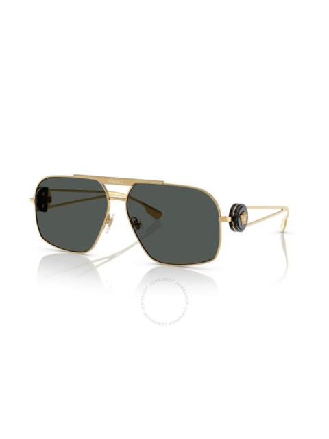 VERSACE Versace Grey Navigator Men's Sunglasses VE2269 100287 62