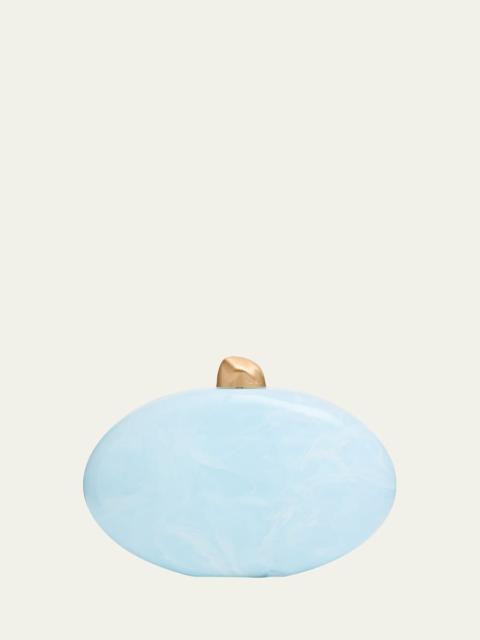 Cult Gaia Eviana Marbled Acrylic Clutch Bag