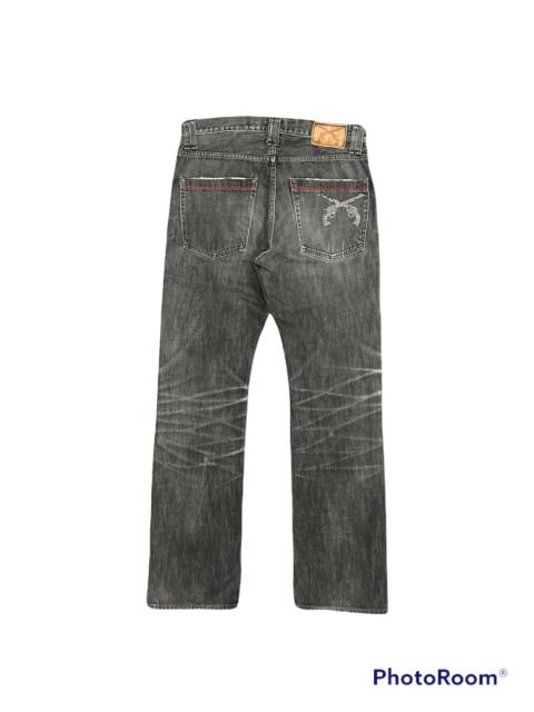 Other Designers Japanese Brand Roar Black Wash Gun Style Flared Pants