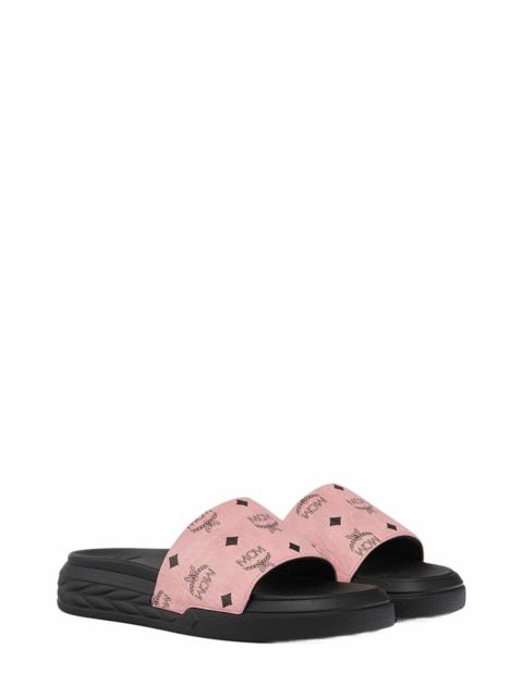 MCM MCM Visetos Slide Sandals in Pink at Nordstrom