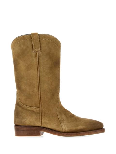 Jil Sander Jil Sander Women Beige Suede Boots