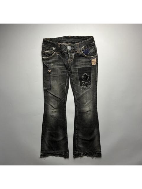 Hysteric Glamour Hysteric Glamour Distressed Flared Jeans