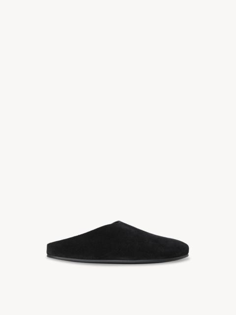 The Row Hudson Slide in Suede