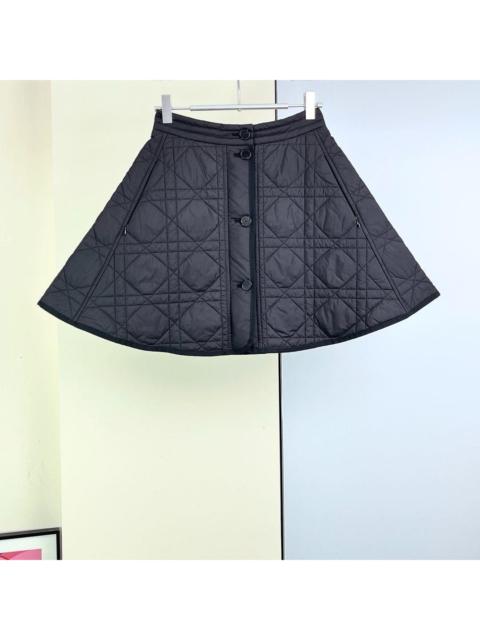 Dior Dior black cotton skirt with cannage pattern.