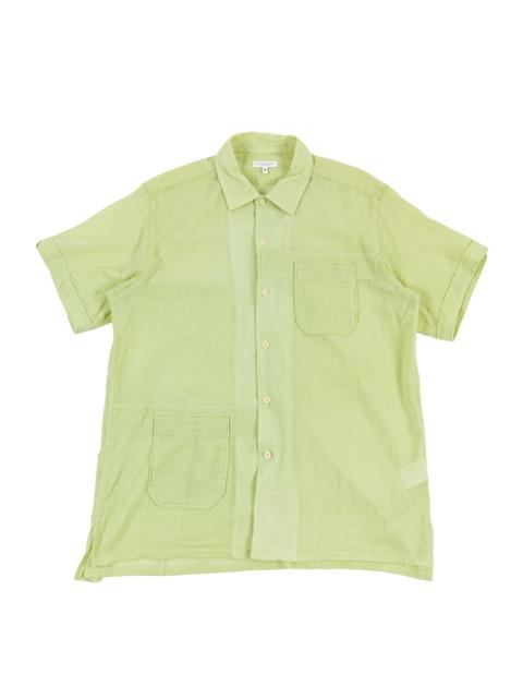 Engineered Garments Camp Shirt Lime Cotton Crepe