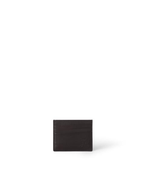 Brunello Cucinelli Brunello Cucinelli Calfskin card case in Brown at Nordstrom