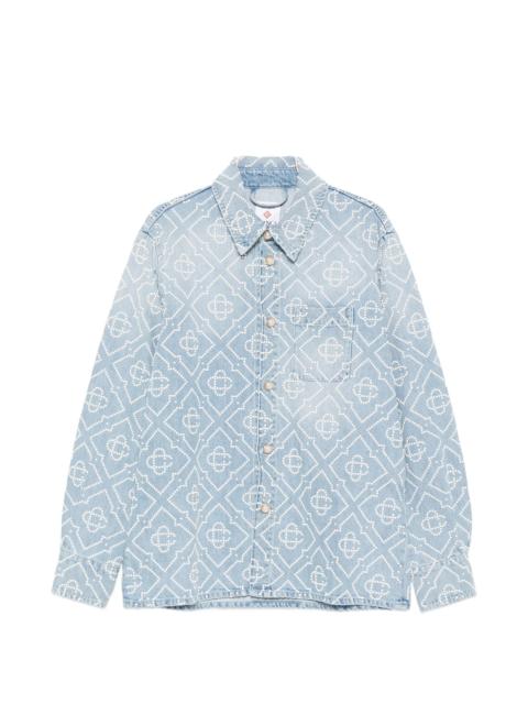 CASABLANCA Casablanca Pearl-embellishment Denim Shirt