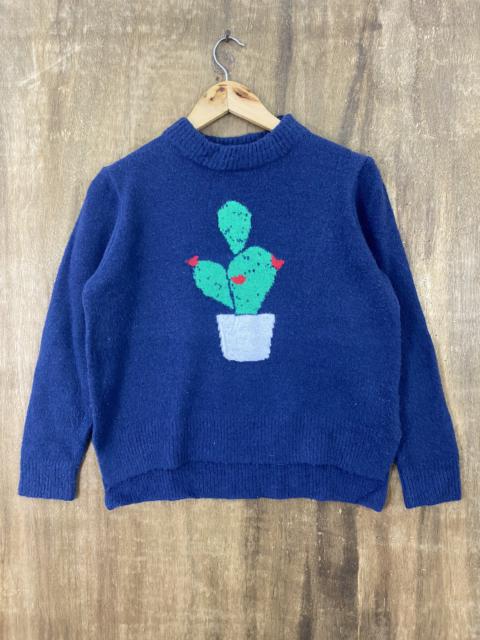 Other Designers Japanese Brand - Cactus Temt Dark Blue Knit Sweaters #1385