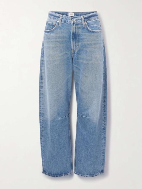 Miro mid-rise barrel-leg recycled jeans Mid denim