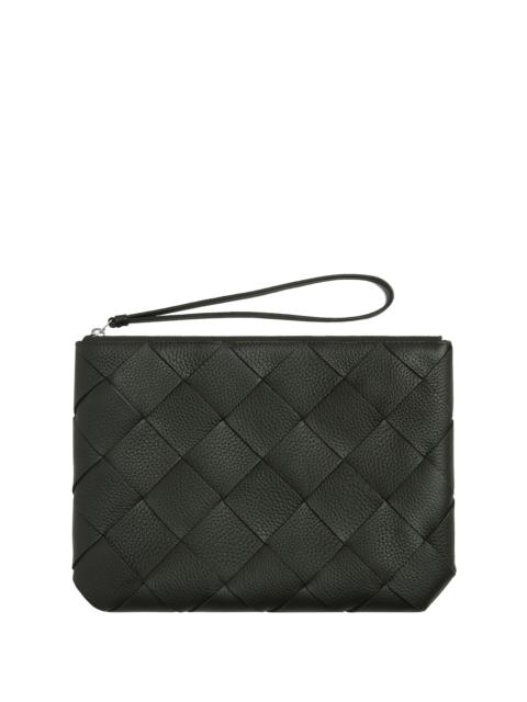 Bottega Veneta Bottega Veneta Men Woven Leather Clutch Bag