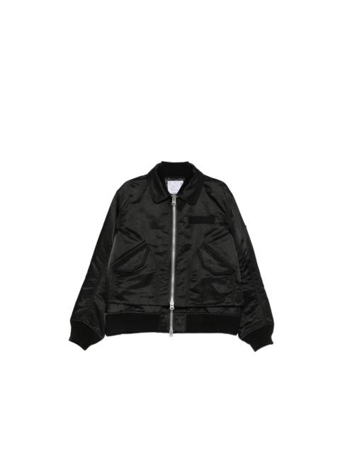 sacai Sacai Black Jackets - Bomber Jackets Men
