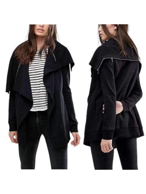 Other Designers Allsaints - Allsaints Dahlia Drape Sweatshirt Black