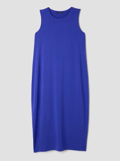 EILEEN FISHER Stretch Jersey Knit Round Neck Dress