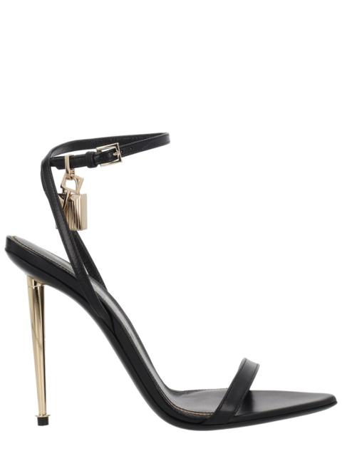 TOM FORD LEATHER SANDAL WITH HEEL