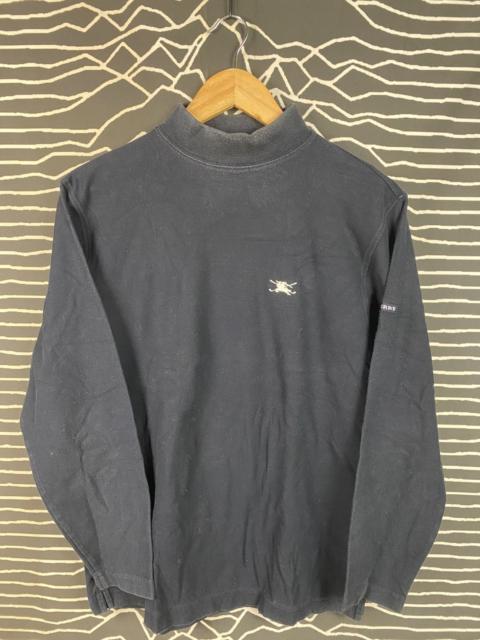 Burberry Vintage Burberry Golf Mock Neck Long Sleeve Embroidery Logo