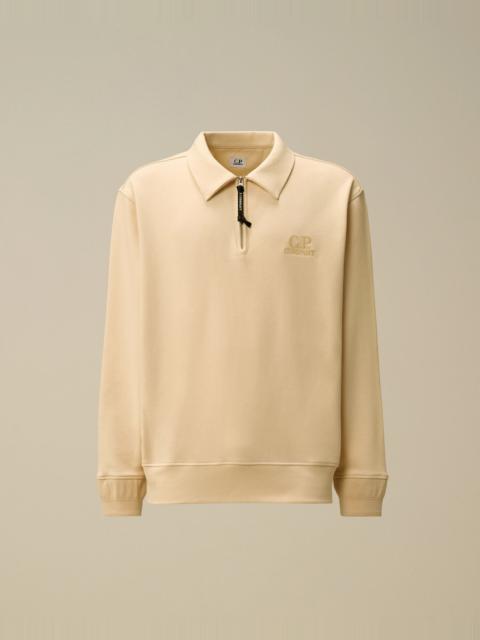 C.P. Company Diagonal Raised Fleece Half Zip Sweatshirt
