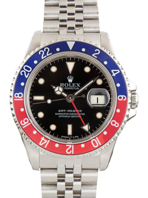 ROLEX Used Rolex GMT-Master Black Dial Ref 16700 Pepsi Bezel