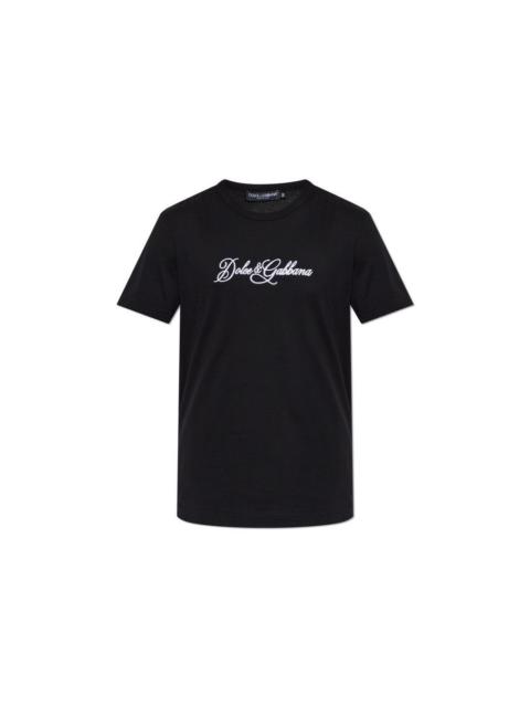 Dolce & Gabbana DOLCE & GABBANA Black T-shirt New & Authentic (Men's size:XX