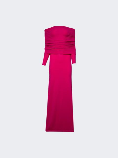 BALENCIAGA Off- Shoulder Dress Pink