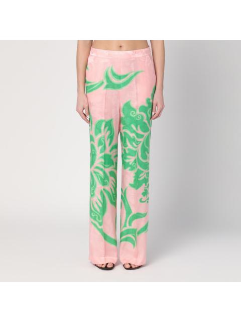 Etro ETRO Wide printed trousers in silk blend
