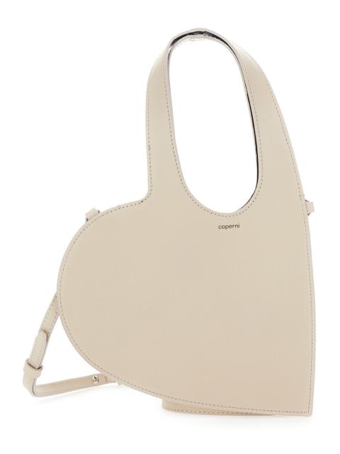 COPERNI Coperni Women 'Baby Heart' Beige Heart Shaped Crossbody Bag With Adjustable And Removable Shoulder S
