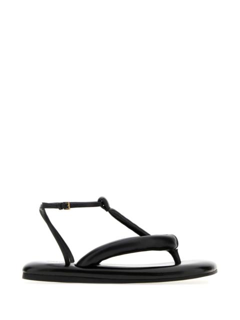 Givenchy Givenchy Women Black Leather Boudoir Thong Sandals