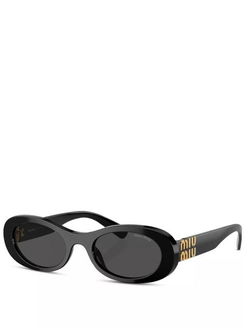 Miu Miu Oval Sunglasses, 50mm