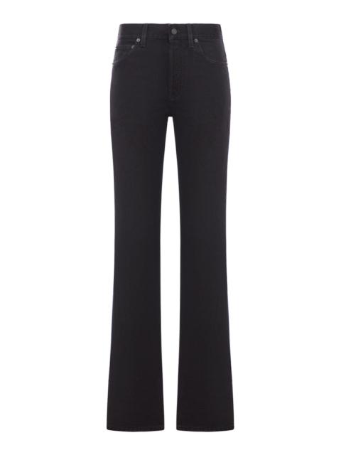 SAINT LAURENT Saint Laurent Women Nico Low-Waist Jeans In Black Denim Berlin