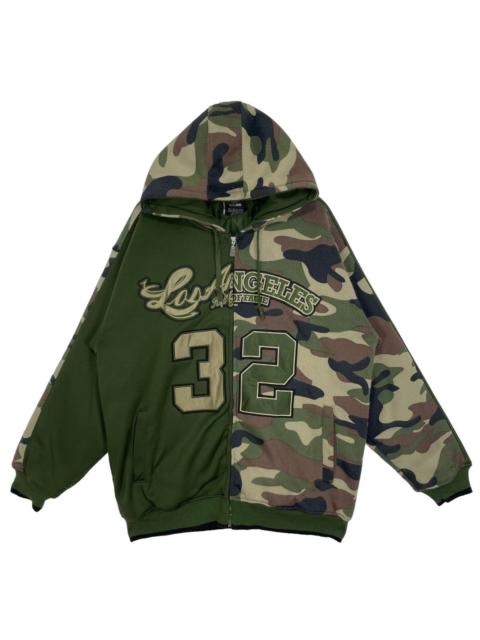 Other Designers Los Angeles Hall Of Fame 32 Camo Style Hoddie bomber jacket