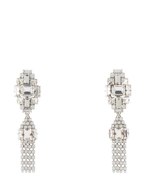 Alessandra Rich Alessandra Rich Women Crystal Earrings With Pendant And Fringes