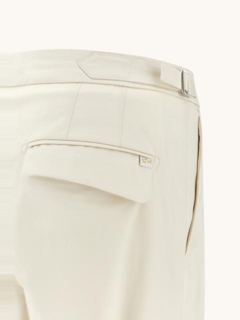 Paul & Shark CHINO TROUSERS IN STRETCH COTTON WITH DOUBLE PLEATS