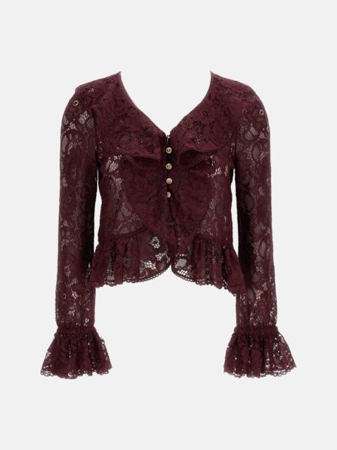 self-portrait Self-Portrait Women Lace Ruffle Top