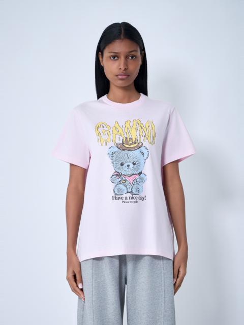 GANNI Logo Motif T-Shirt