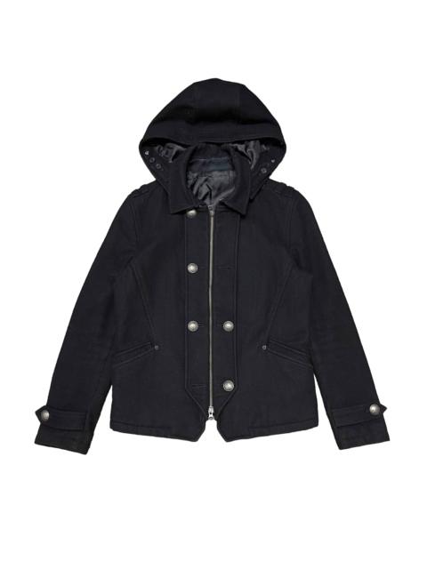 Other Designers Vintage PPFM Wool Coat Removable Hood