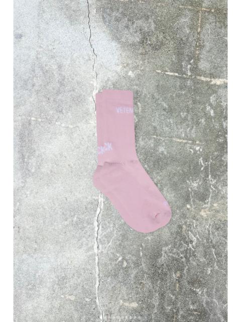 Pink Logo Socks