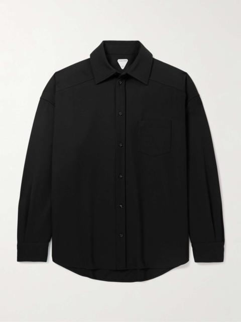 Oversized Wool-Twill Shirt