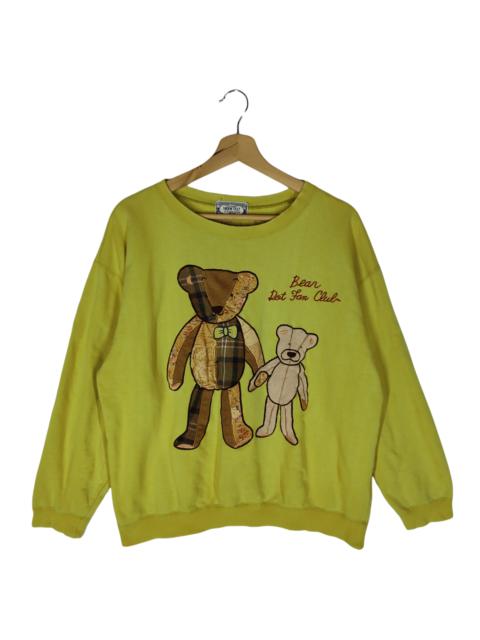 Other Designers Vintage - Bear Dot Fan Club by Stevans Co LTD Distressed Sweatshirts