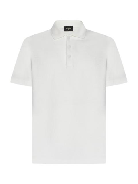 Ff Pique Cotton Polo Shirt
