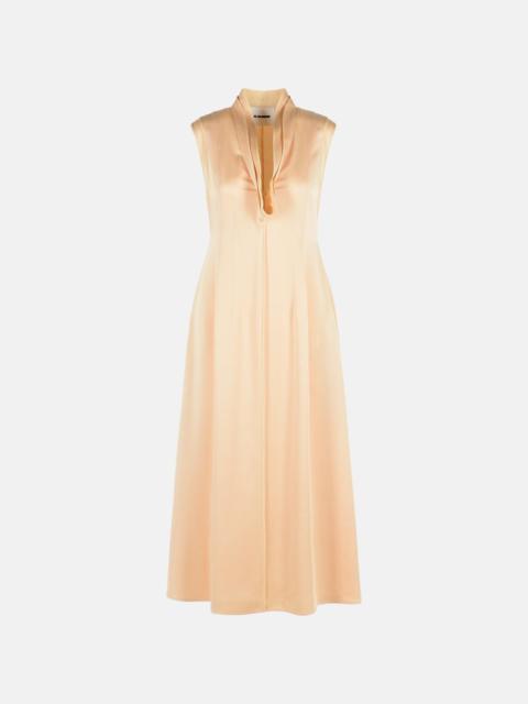 Jil Sander ACETATE AND PEACH VISCOSE DRESS